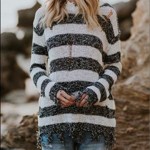 Frayed and Distressed Sweater